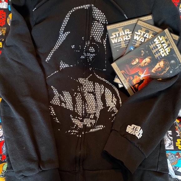 Star Wars Other - Darth Vader Zipper Hoodie NWOT